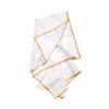 Summer School White and Gold Grid Dinner Napkins, Set of 2 | Linens & Bedding by Willow Ship