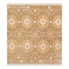 Vintage Suzani Bedspread with Pastel Colors, Tan Old Embroid | Tablecloth in Linens & Bedding by Vintage Pillows Store