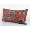 Vintage Turkish Carpet Rug Pillow Cover, Tribal Design Anato | Cushion in Pillows by Vintage Pillows Store