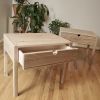 Torsisi End Table | Tables by Crafted Glory. Item composed of oak wood