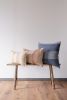 Navy & White Woven with Bold Stripes Pillow 20x20 | Pillows by Vantage Design