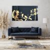 Black and Gold Extra Large Mirrored Acrylic Wall Art / Made | Wall Sculpture in Wall Hangings by uniQstiQ. Item composed of aluminum