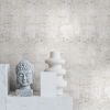 *Lisbon Pearl Over Silver Leaf | Wallpaper in Wall Treatments by Wallcovetings by Brenda Houston. Item composed of fabric