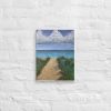 Canvas Print - Edge of Calm - Coastal Pathway Seascape | Work by Eman's Gallery