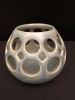 Round Tea Light Holder | Ornament in Decorative Objects by Lynne Meade. Item composed of stoneware