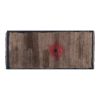 Turkish Macchiato Color Wool Tulu Rug With Tribal Details | Area Rug in Rugs by Vintage Pillows Store. Item made of cotton & fiber