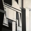Abstract Painting 60x60 Black and White | Time by Shilo Ratner | Oil And Acrylic Painting in Paintings by Shilo Ratner