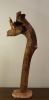 Driftwood Root Sculpture "Uncomely" with Travertine Base | Sculptures by Sculptured By Nature  By John Walker. Item made of wood works with minimalism style