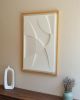 No. 16 Japandi Plaster Wall Relief - Scandinavian Neutral Decor | Wall Sculpture in Wall Hangings by Joseph Aurelius