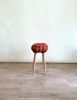 Red Earth Vegan Suede Knot Bar Stool | Chairs by Knots Studio. Item composed of wood & fabric