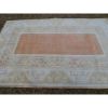 1970s Vintage Pastel Handwoven Turkish Oushak Rug | Area Rug in Rugs by Vintage Pillows Store. Item made of cotton