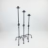 Hand Forged Iron Candelabra Set of 3 (80-90-100cm) | Candle Holder in Decorative Objects by edecrawzFC