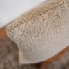 Curly Oatmeal Alpaca Pillow 18x18 | Pillows by Vantage Design