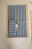 Oh! Stripes (Blue) Block Print Napkins, Set of 4 | Linens & Bedding by Ninéh