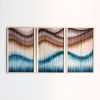 EMILY - Textile Art Triptych - FRAMED Collection | Tapestry in Wall Hangings by Rianne Aarts / Teddy and Wool Studio