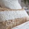Natural Silk Lumbar Throw Pillow - Striped - 12"x24" | Sham in Linens & Bedding by Tanana Madagascar. Item made of wool with fiber