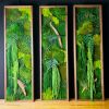 3 Panel Botanical Garden | Decorative Frame in Decorative Objects by Moss Art Installations