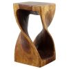 Haussmann® Original Wood Twist Stool 10 X 10 X 18 | Chairs by Haussmann®