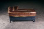 Live Edge Black Walnut Executive Desk | Tables by Urban Lumber Co.. Item made of walnut & steel