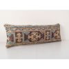 Vintage Muted Carpet Rug Bedding Pillow, Faded Ethnic Turkis | Cushion in Pillows by Vintage Pillows Store