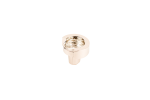 Astratto Ripple Round Knob With Polished Nickel Finish | Hardware by Windborne Studios. Item made of glass