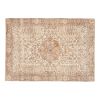 Vintage Oversize Turkish Oushak Rug 6'7" X 9'1" | Area Rug in Rugs by Vintage Pillows Store. Item composed of cotton & fiber