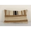 Anatolian Lumbar Patchwork Striped Kilim pillow cover Sofa | Sham in Linens & Bedding by Vintage Pillows Store. Item made of cotton with fiber