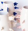 Pink Flame Vase | Vases & Vessels by OM Editions. Item composed of ceramic