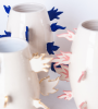 Pink Flame Vase | Vases & Vessels by OM Editions: A Limited Edition Furniture Collection. Item composed of ceramic