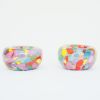 Glass Blown Rainbow Mini Nest Bowl | Decorative Bowl in Decorative Objects by Maria Ida Designs. Item made of glass