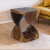 Haussmann® Original Wood Twist Stool 14 X 14 X 20 | Chairs by Haussmann®