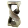 Haussmann® Wood Double Twist Stool Table 12 in SQ x 26 in | Chairs by Haussmann®