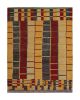 Rug & Kilim’s Moroccan style rug in Gold, Gray and Red Tribal Geometric Pattern | Area Rug in Rugs by Rug and Kilim