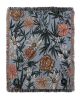 IVI - Cannabis All Over Floral Jacquard Woven Blanket | Linens & Bedding by Sean Martorana. Item composed of cotton