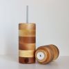 Duo pepper mill and salt hand - cherry(birch)/oak/ash - 9'' | Vessels & Containers by Slice of wood / Tranche de bois