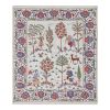 Vintage Lucent White Silk Human Pictorial Suzani Wall Decor, | Tablecloth in Linens & Bedding by Vintage Pillows Store