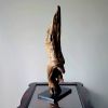 Driftwood Art Sculpture "Posing Porpoise" | Sculptures by Sculptured By Nature  By John Walker. Item composed of wood compatible with minimalism style