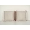 Handloom Pink Ikat Velvet Pillow - Set of Two Square Floral | Sham in Linens & Bedding by Vintage Pillows Store. Item made of cotton & fiber