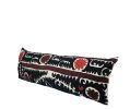 Uzbek Faded Black Suzani Bedding Cushion Cover, Suzani | Pillows by Vintage Pillows Store