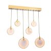 Alan Mizrahi AM70009A Pie Alabaster | Chandeliers by Alan Mizrahi Lighting Design