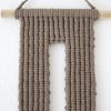 Small Key-hole in Chestnut | Macrame Wall Hanging in Wall Hangings by YASHI DESIGNS by Bharti Trivedi