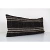 Ethnic Goat Hair Lumbar Kilim Pillow Cover from Anatolian, H | Cushion in Pillows by Vintage Pillows Store