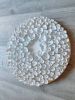 Wall sculpture on a 14" round canvas, wreath art, organic | Wall Hangings by Natasha Kanevski. Item composed of wood & canvas compatible with minimalism and contemporary style