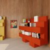 Red Bookcase | Book Case in Storage by REJO studio. Item composed of wood