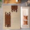 Handmade Wool Tiger Area Rug, Artistic Animal Print Carpet, Modern Living Room Decor | Rugs by Swiflo