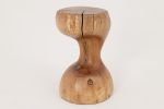 Walnut Solid Wood Sculptural Side Table, Original Contemporary Design | Tables by Logniture