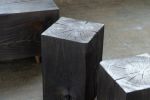 Hyo Table Shou Sugi Ban | Wood Cube Side Table | Tables by Alabama Sawyer. Item composed of wood