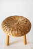Woven Wicker Tripod Stool | Chairs by District Loom