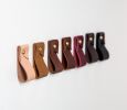 Small Leather Wall Strap [Flag End] | Storage by Keyaiira | leather + fiber | Artist Studio in Santa Rosa. Item composed of leather
