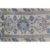 Distressed Turkish Oushak Blue Rug 3'7" X 5'11" | Area Rug in Rugs by Vintage Pillows Store. Item composed of cotton
